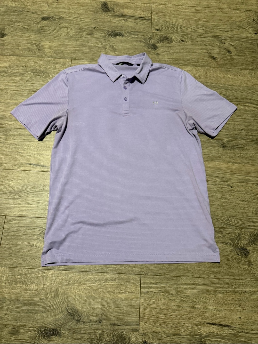 Travis Mathew Lavender Short-Sleeve Heater Polo